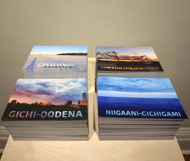 Piles of books on a table