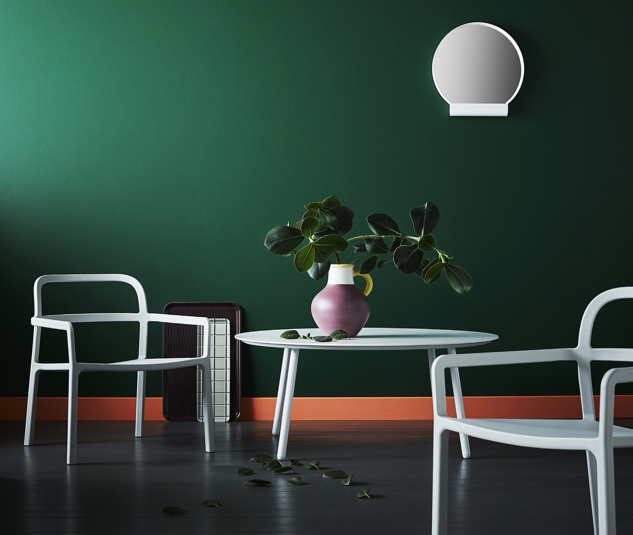 Furniture and vase part of YPPERLIG collection from Danish design HAY for Ikea