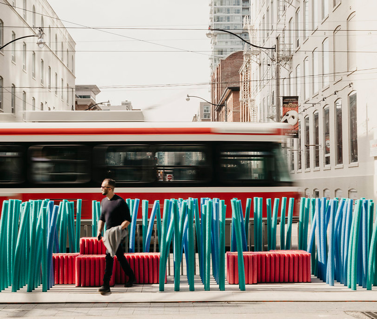 King Street Pilot Project - Woggle Jungle. Photo: VPA Studio Installation