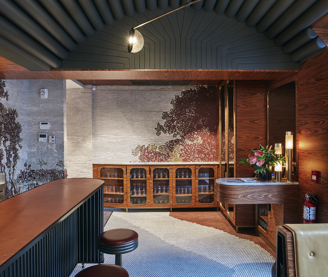 Interior of Aloette restaurant in Toronto, design by Commute Design