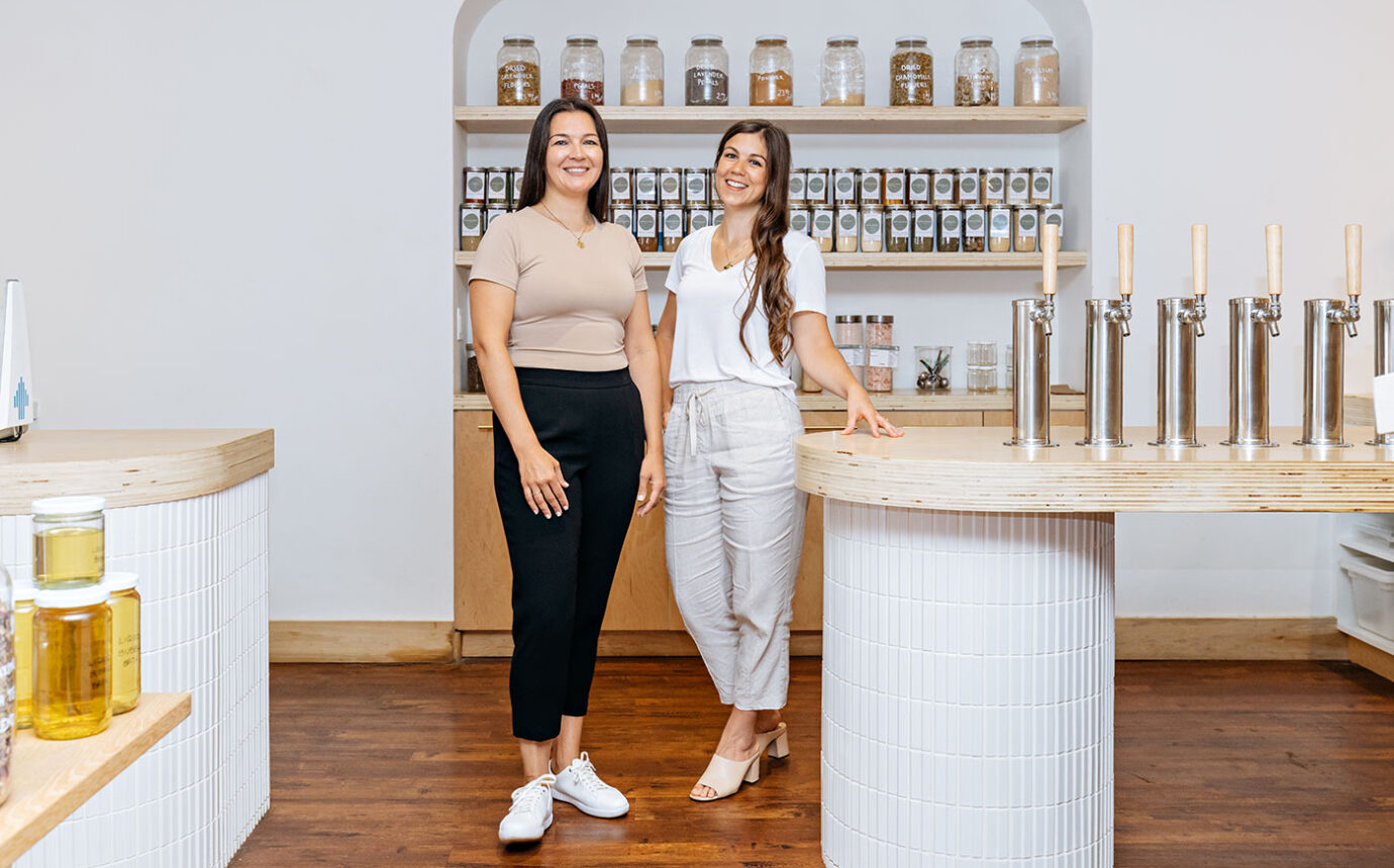 Bare Market owner Natasha Popek-Konieczko (left) and Sarah Forster of Common Good Studio.