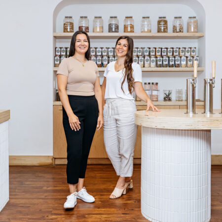 Bare Market owner Natasha Popek-Konieczko (left) and Sarah Forster of Common Good Studio.